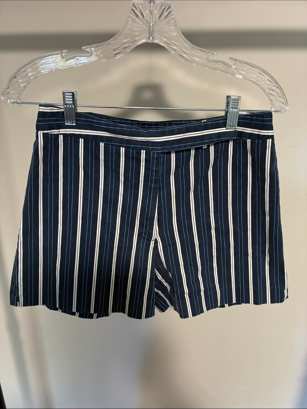 Fashion Bug Navy & White Striped Bermuda Shorts